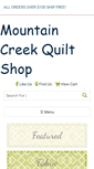 Mobile Screenshot of mountaincreekquilters.com