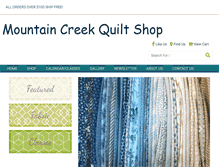 Tablet Screenshot of mountaincreekquilters.com
